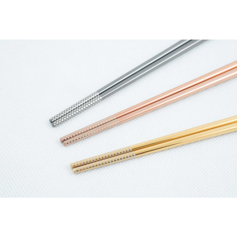 《物廉網》CLARE可蕾爾 台灣製 典鑽316不鏽鋼筷(5入) 不鏽鋼筷 環保筷 筷子 不銹鋼筷 鐵筷 鋼筷-細節圖2