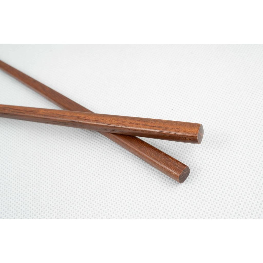 《物廉網》台灣製造 方形超硬木筷(23.5cm)-5入 木筷 原木筷 方形木筷 木頭筷 環保筷 環保筷子-細節圖3