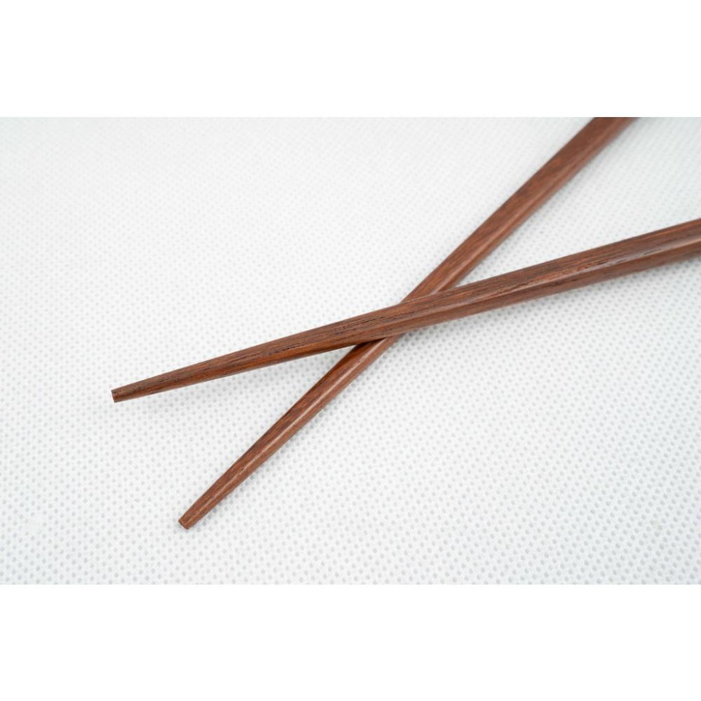 《物廉網》台灣製造 方形超硬木筷(23.5cm)-5入 木筷 原木筷 方形木筷 木頭筷 環保筷 環保筷子-細節圖4