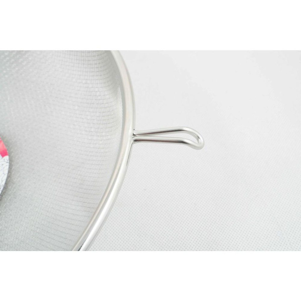 《物廉網》不鏽鋼雙層濾網(33cm) 營業用濾網 4支腳油網 加強濾油網 豆漿濾網 大濾網 仙草濾網 台灣製造-細節圖2