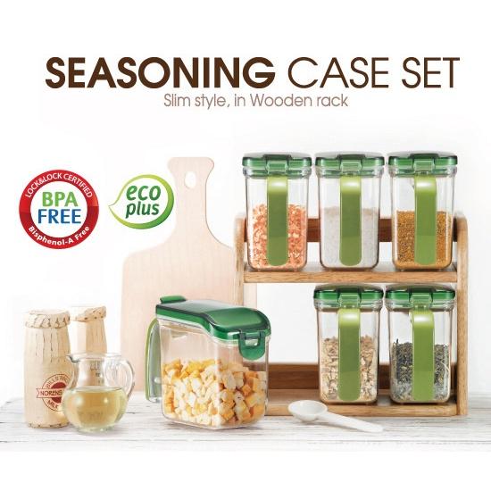 《物廉網》LOCK LOCK樂扣樂扣 調理盒430ML/附量匙(HPL949) 廚房收納料理盒 密封調味罐 密封調味盒-細節圖4