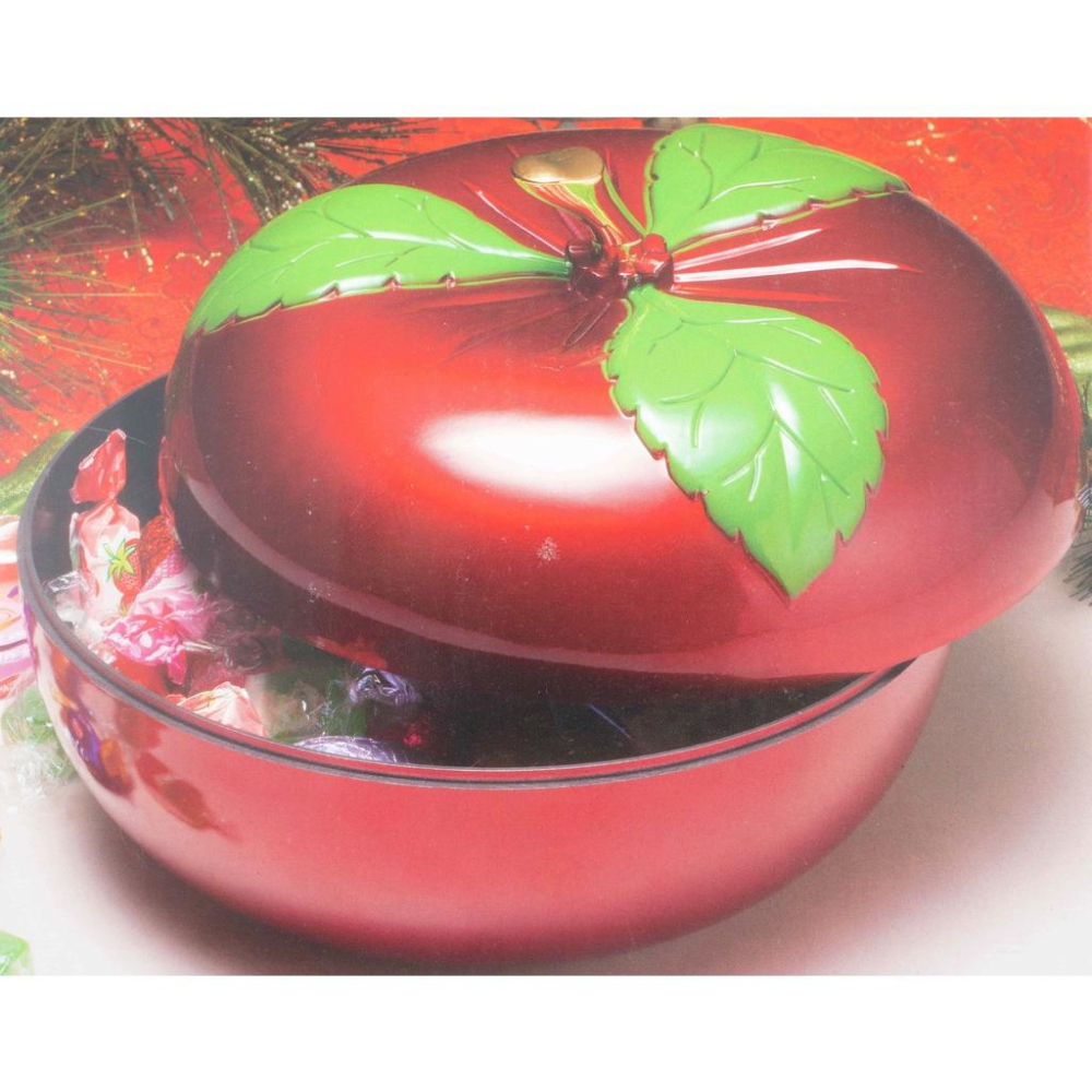 《物廉網》台灣製 金吉利糖果盒 三色可選  蘋果造型 餅盒 餅乾盒 糖果盒 喜慶宴客 過年過節 結婚嫁娶-細節圖8