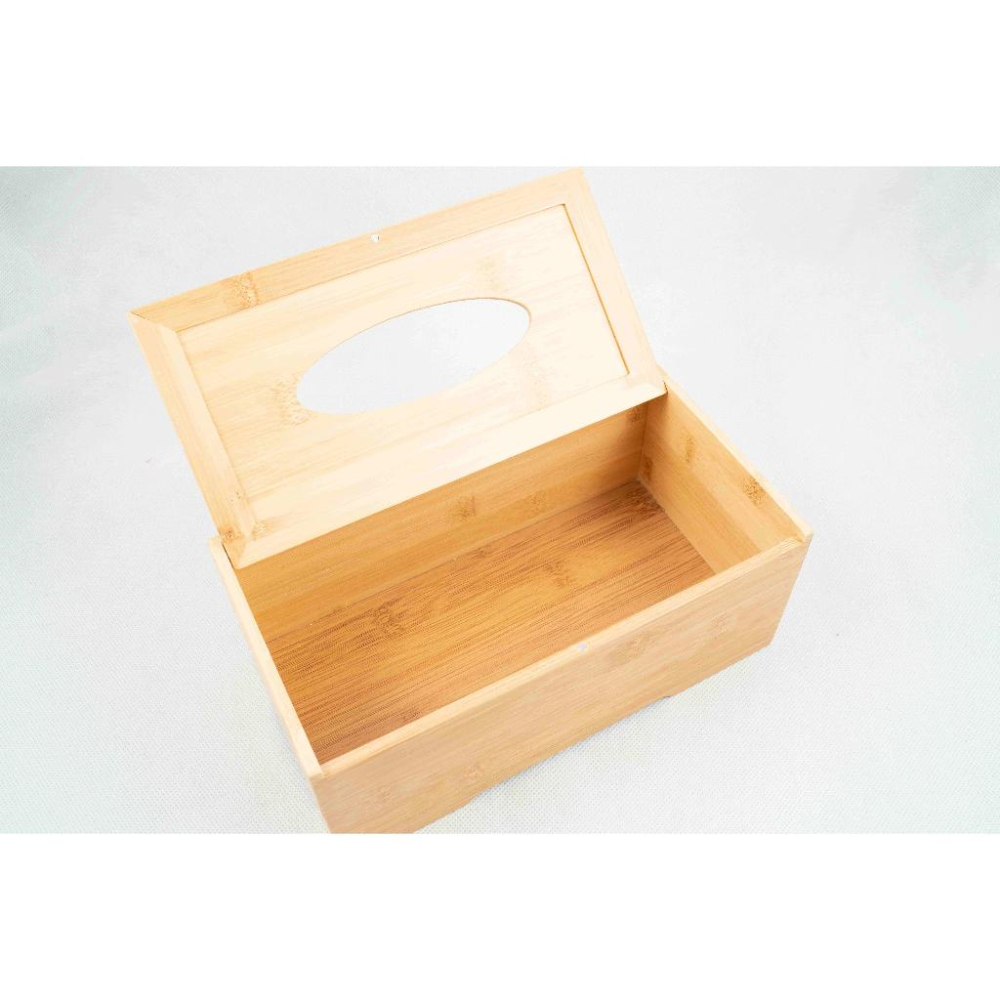 《物廉網》台灣製 竹製紙巾盒 天然竹製紙巾盒 紙巾盒 面紙盒 掀蓋式紙巾盒 長方紙巾盒 抽取式面紙盒 辦公室小物-細節圖2