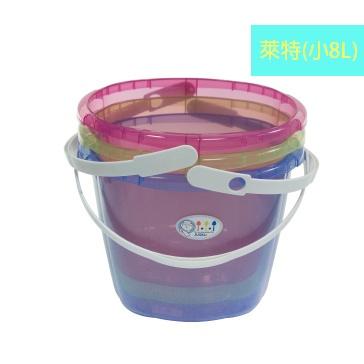 《物廉網》佳斯捷 JUSKU 萊特水桶(小8L/大13L) 塑膠桶 儲水桶 手提桶 置物桶 手提桶 洗車水桶 釣魚水桶-細節圖2