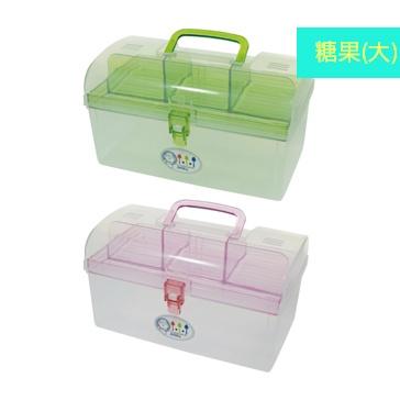 《物廉網》佳斯捷 JUSKU 3260/8679/3143 糖果收納箱(小/中/大) 小物收納 手提盒 文具收納-細節圖2