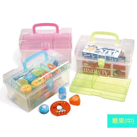《物廉網》佳斯捷 JUSKU 3260/8679/3143 糖果收納箱(小/中/大) 小物收納 手提盒 文具收納-細節圖4
