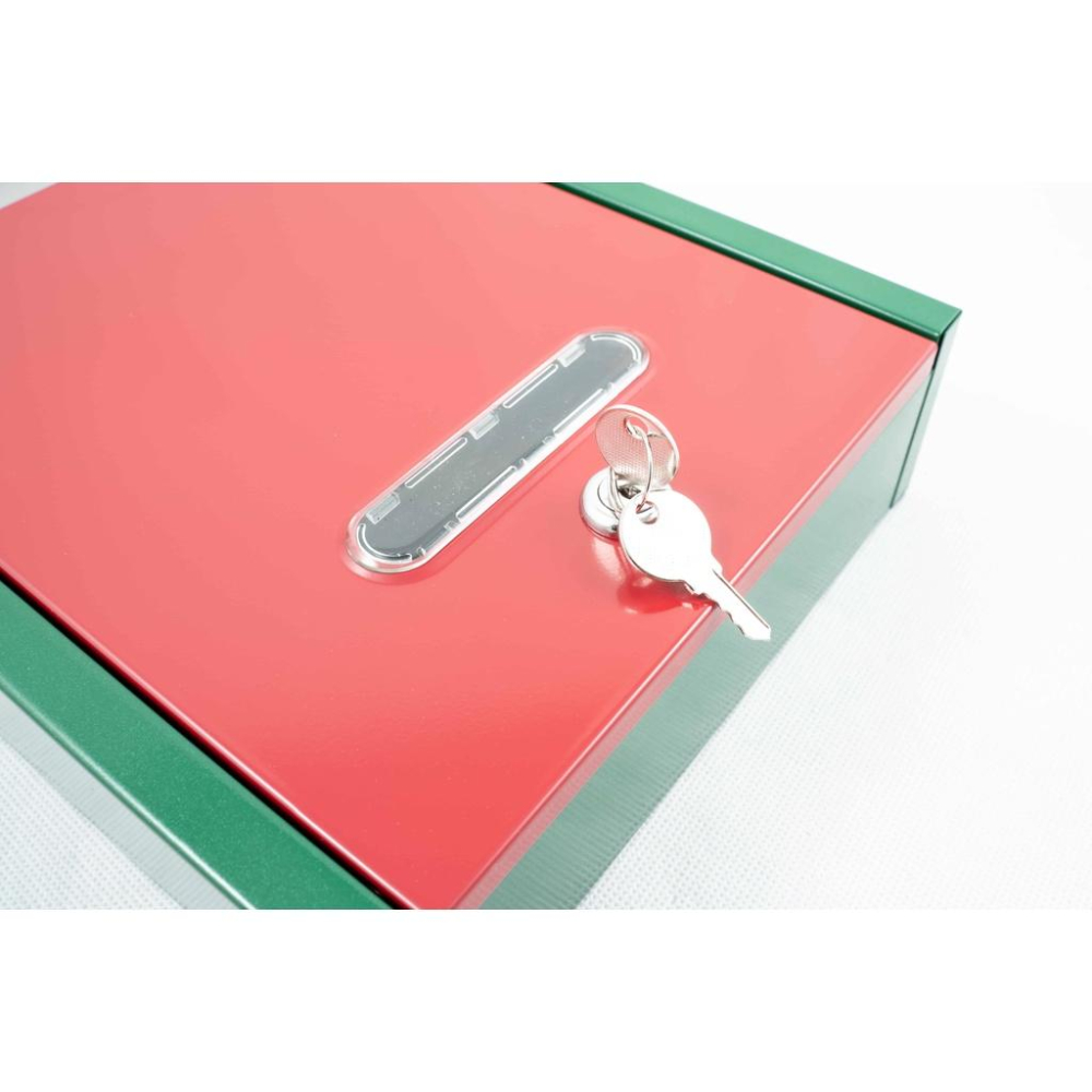 《物廉網》巧夫人 烤漆信箱(附兩支鑰匙) 白鐵信箱 信箱 意見箱 置物盒 信件箱 掛式信箱 台灣製造-細節圖4