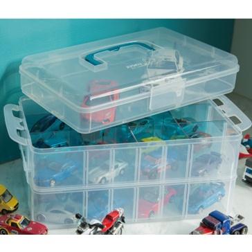 《物廉網》佳斯捷 JUSKU 彩藝家三層組合收納箱(小/大) 收納盒 零件收納 材料收納 玩具收納-細節圖3
