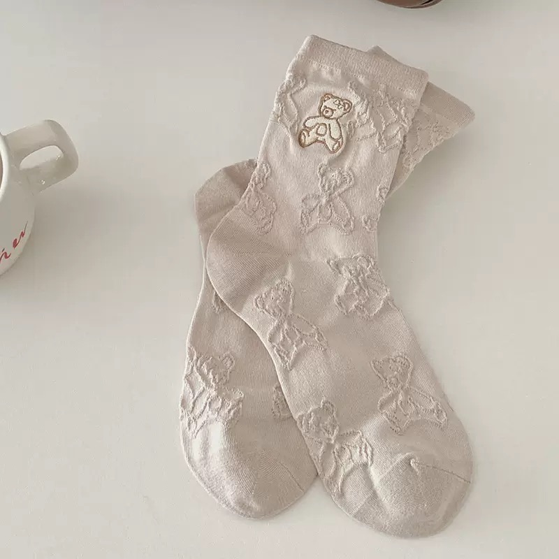 刺繡立體中筒襪-細節圖5