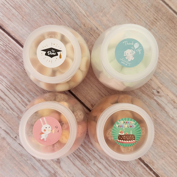 小圓罐餅乾 生日 幼稚園慶生 婚禮小物 二次進場  生日小物 分享禮 飛機餅乾 棉花糖 五彩球 骨頭餅乾 奇福餅乾-細節圖2