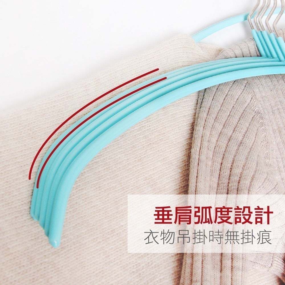《艾克思》高荷重乾濕兩用防滑無痕超輕巧衣架_18入-細節圖3