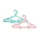 《艾克思》台灣製粉彩附夾淑女衣架_12入-規格圖3