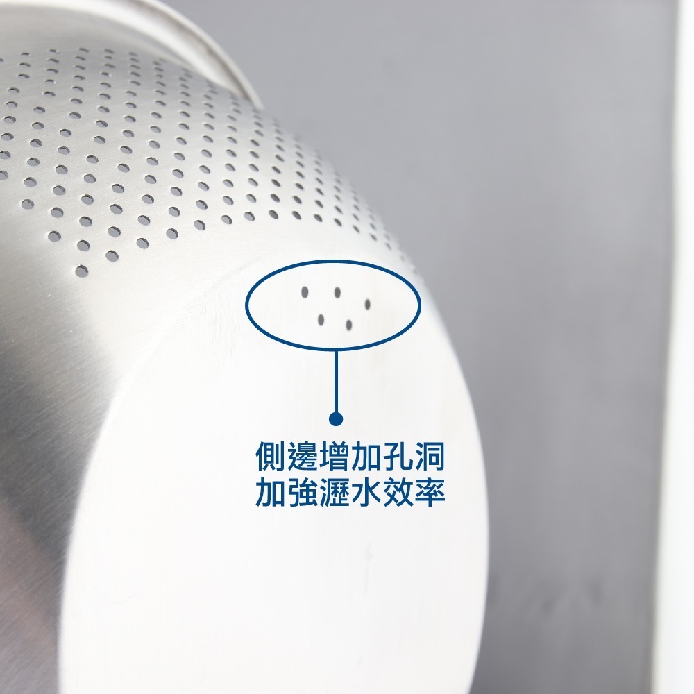 《艾克思》斜底304不鏽鋼洗米.蔬果洗滌瀝水盆_1入-細節圖3