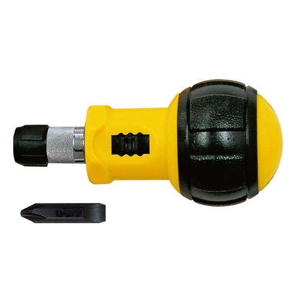 【台北益昌】日本 SUNFLAG 新龜 468.193 球型柄 棘輪 起子 NO.193 一 / 十字 雙頭 正轉逆轉-細節圖3