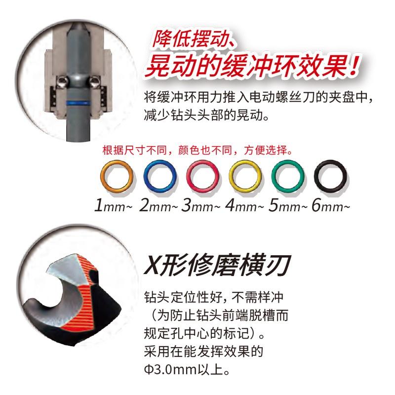 【台北益昌】日本製 VESSEL 六角柄 6.35 鐵工 鑽頭 AMD 全系列 金屬 白鐵 木工 皆通用 20V專用-細節圖3