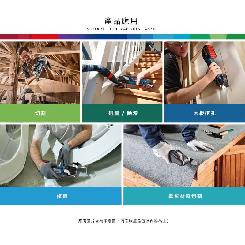 【台北益昌】德國 BOSCH GOP 18V-28 單主機 無刷鋰電魔切機 18V (附136工具箱) 輕巧 強軔-細節圖3