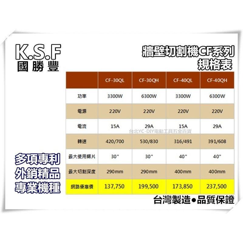 【台北益昌】免運!!台灣製造 CF-30QH 專利智慧型牆面切割機 切牆機 其他機種內洽 串激式世界最大馬力6300W-細節圖2