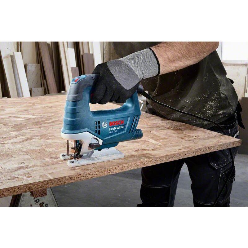 【台北益昌】德國 BOSCH 博世 GST 750 線鋸機 2023新款 升級 切割能力 75 mm (切木) 曲線鋸-細節圖7
