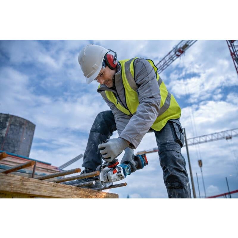 【台北益昌】 德國 Bosch GWS 18V-15 PSC 充電式無刷 BiTurbo 砂輪機 (槳氏開關) 強大效能-細節圖4