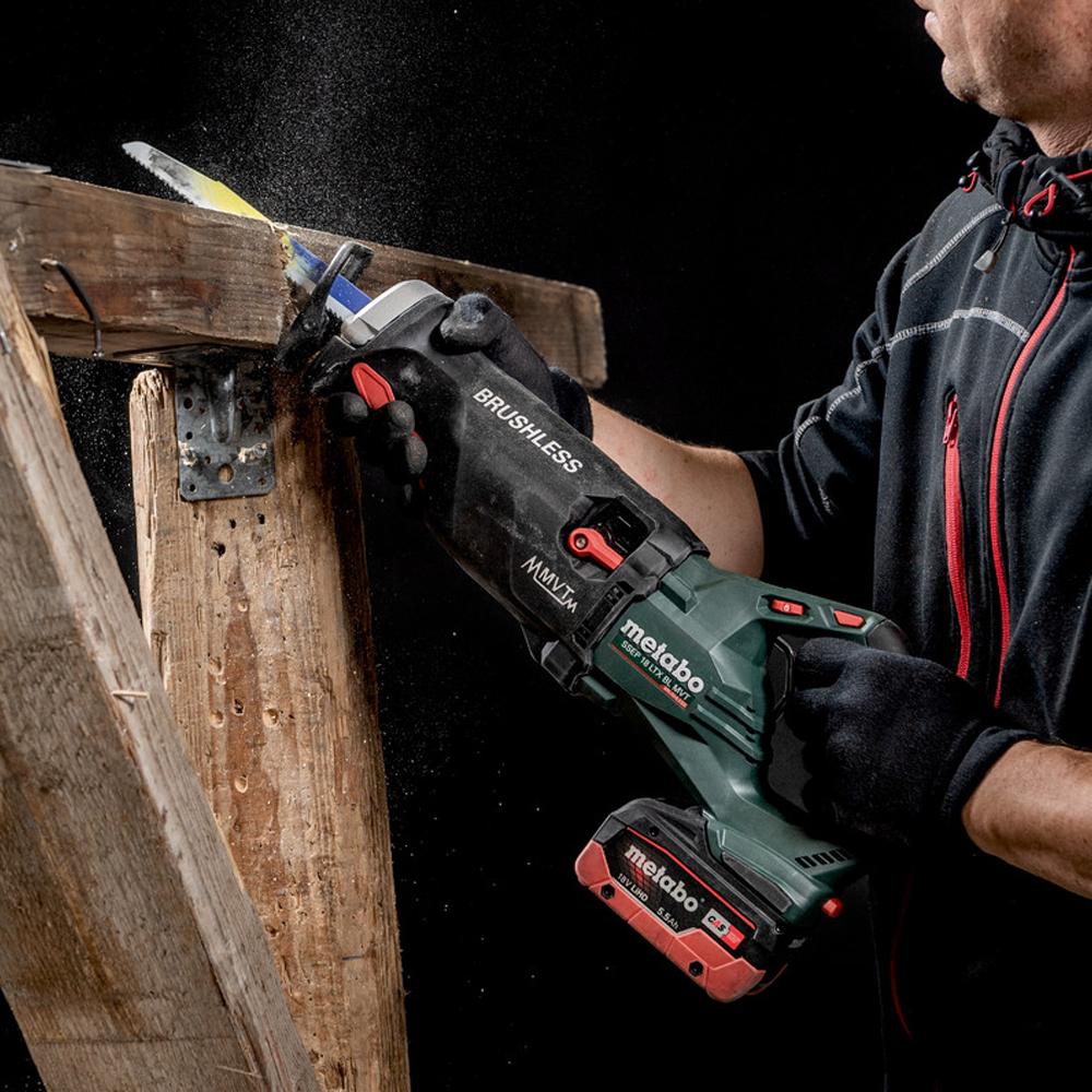 台北益昌 德國 METABO 18V 鋰電 無刷 超重型 軍刀鋸 SSEP 18 LTX BL MVT-細節圖3