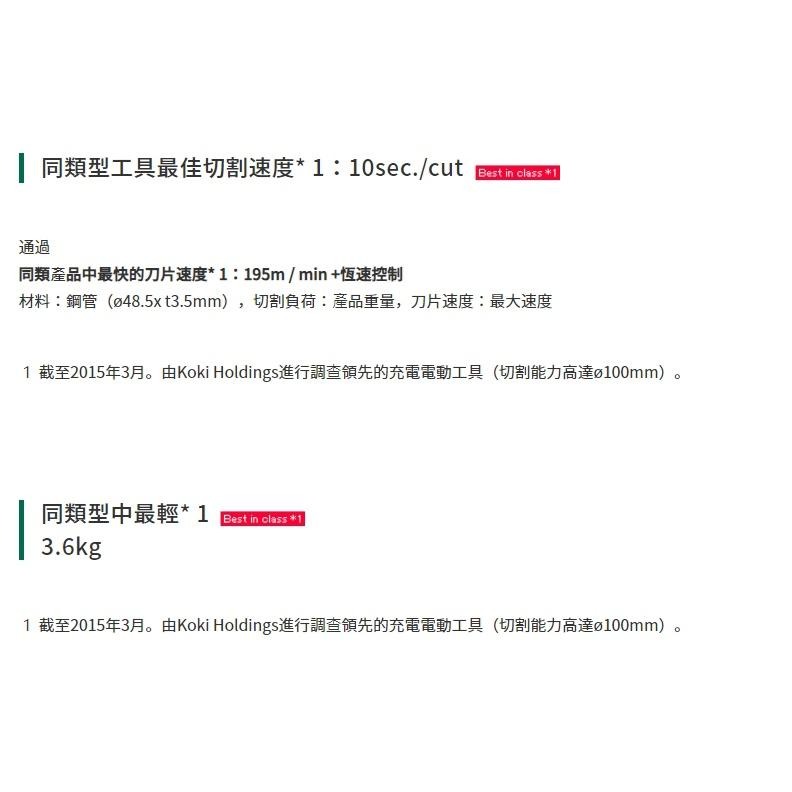 【台北益昌】HIKOKI 雙電 5.0AH 18V 無刷 帶鋸機 CB18DBL 公司貨-細節圖8