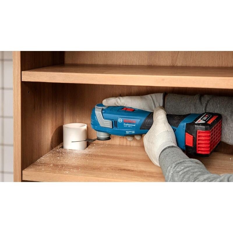 【台北益昌】博世 BOSCH 無刷 魔切機 最新款 GOP 185-LI 一台即可完成所有工作的魔切機-細節圖4