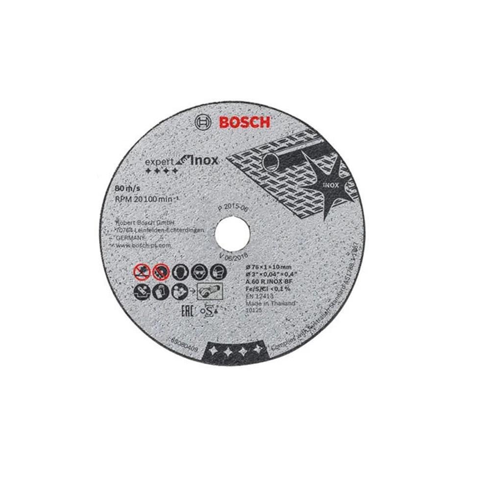 台北益昌 BOSCH 德國 博世 3＂ 3英吋 切斷 砂輪片 切斷片 五片裝 (一盒5片)-細節圖4