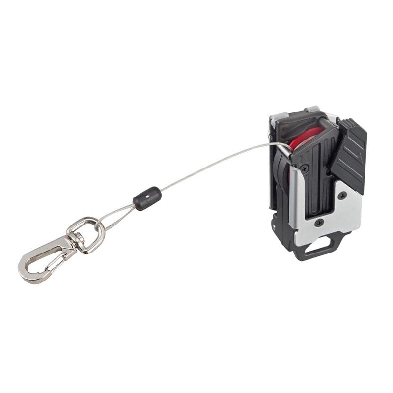 【台北益昌】TAJIMA 田島 金屬安全扣 附鋼索 快扣 高空工具防墜扣 SF-MHLDC10W 公安必備-細節圖4