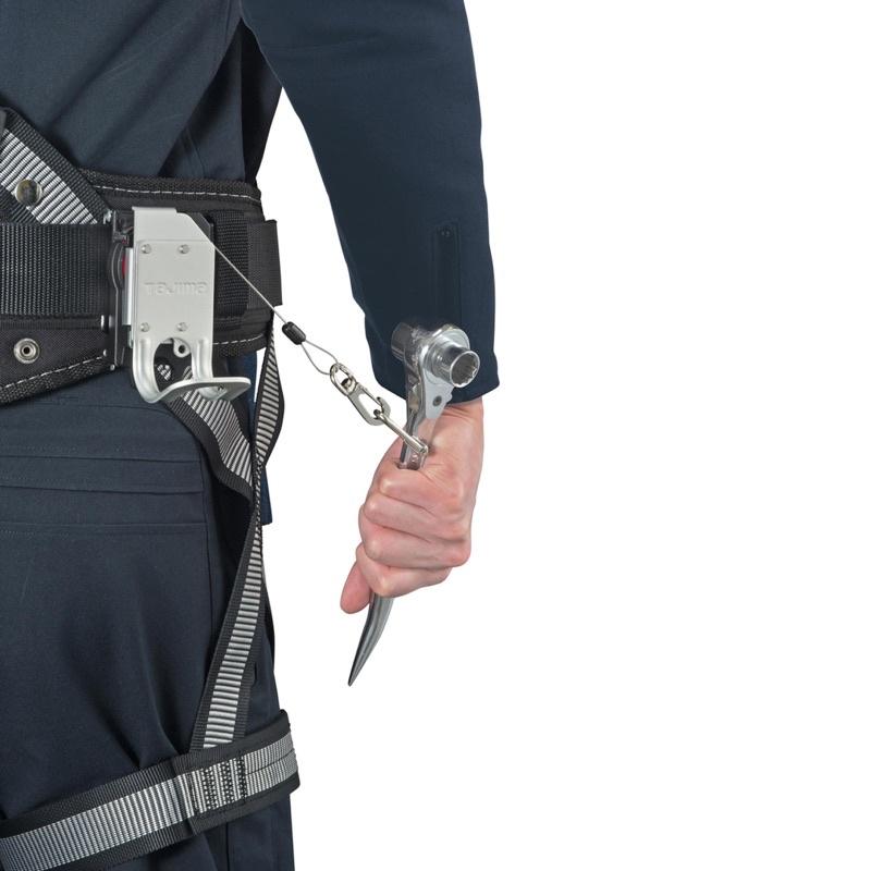 【台北益昌】TAJIMA 田島 金屬安全扣 附鋼索 快扣 高空工具防墜扣 SF-MHLDC10W 公安必備-細節圖7