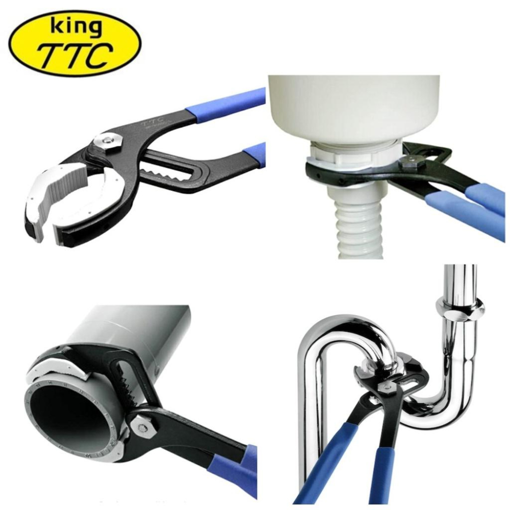 【台北益昌】日本 角田 TTC WP-250SC-S WP-300SC-S 防刮傷 鯉魚鉗 水管鉗 幫浦鉗-細節圖4