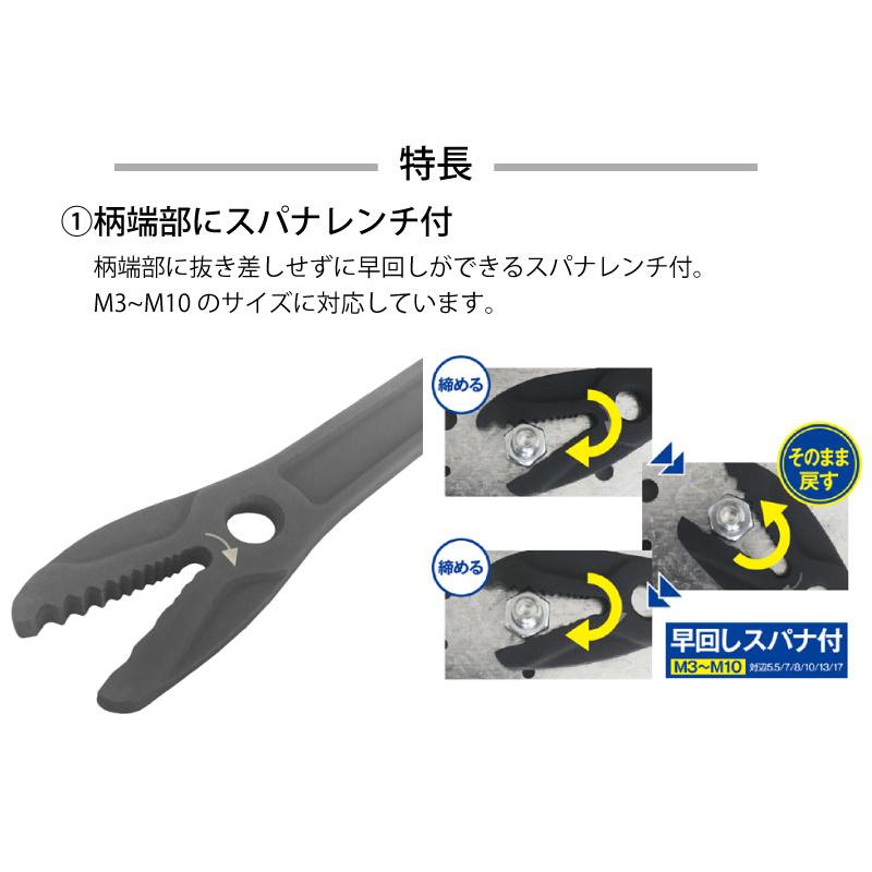 【台北益昌】FUJIYA 富士箭 黑金系列 大開口活動板手 32mm x 快速六角螺絲咬合口 FGP-32-BG-細節圖2