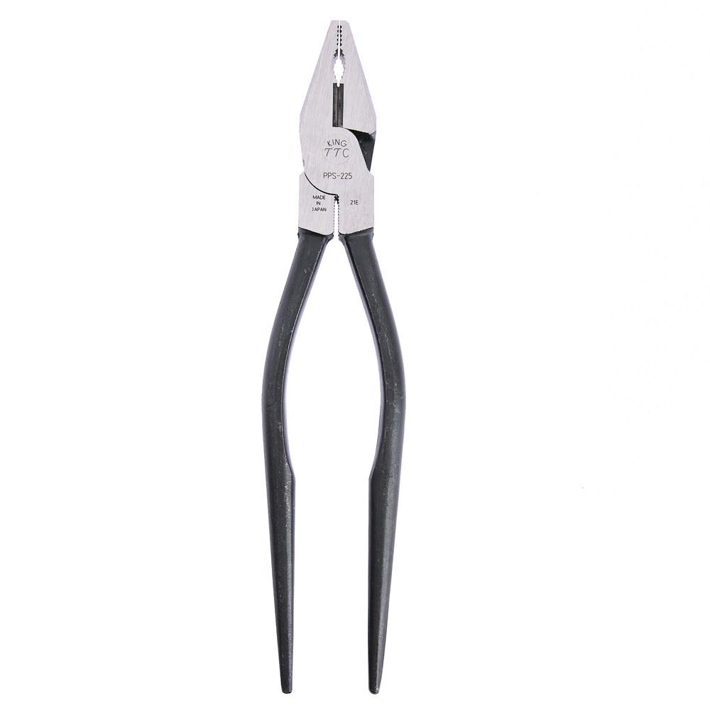 【台北益昌】日本 TTC 角田 PPS-225 板模 建築 尖尾 鐵柄 鋼絲鉗 老虎鉗  9＂ 225mm-細節圖3