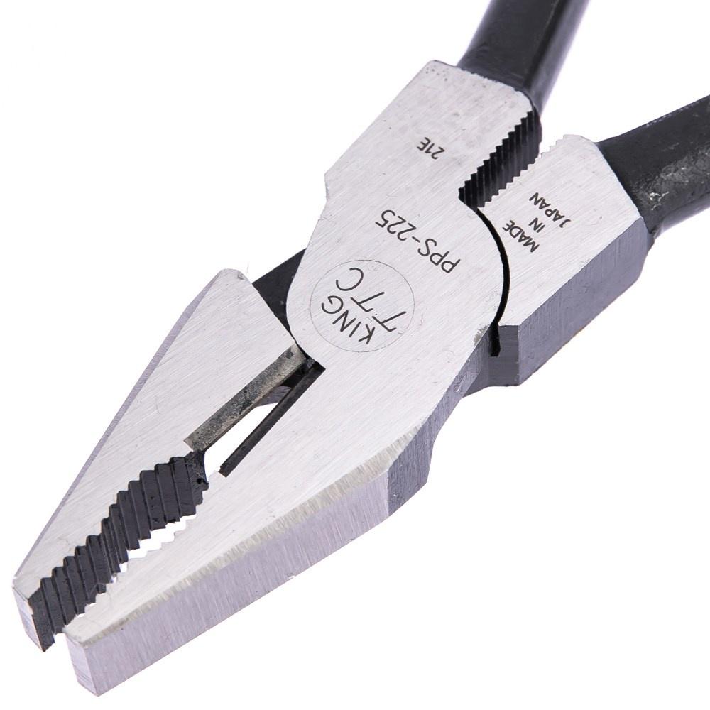 【台北益昌】日本 TTC 角田 PPS-225 板模 建築 尖尾 鐵柄 鋼絲鉗 老虎鉗  9＂ 225mm-細節圖4