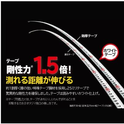 【台北益昌】TAJIMA 田島 G7 捲尺 剛厚 5米 6.5米 25mm 快扣/磁鐵-細節圖5