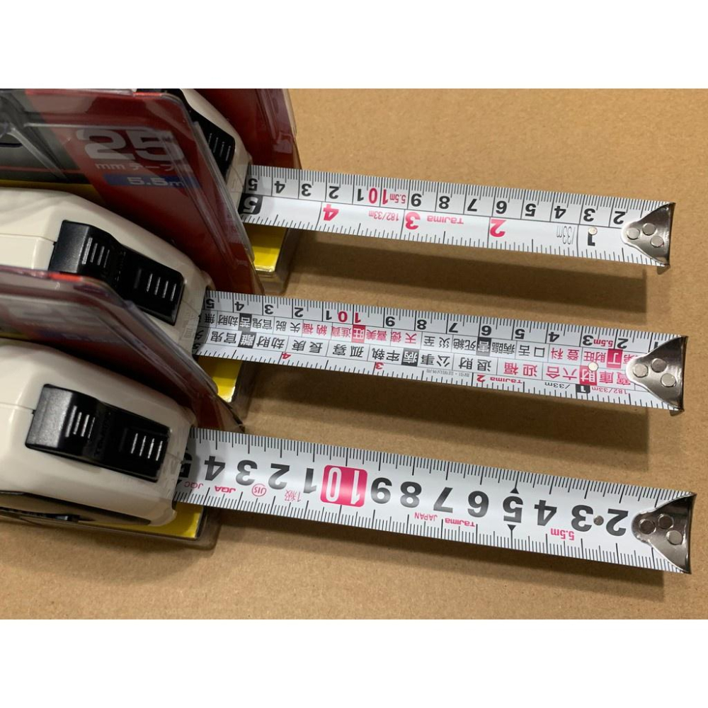 台北益昌 日本 TAJIMA 田島 5.5M*25mm 台灣限定款 捲尺 尺帶自動煞車 台尺 魯班 公分-細節圖6