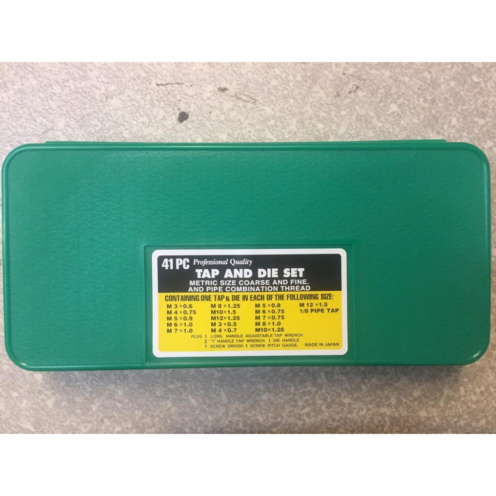 【台北益昌】日本 SKC 850R 40件組 螺絲攻牙組+丸駒組合 M3~M12 公制牙+1/8管牙 汽車 JTC指定-細節圖2