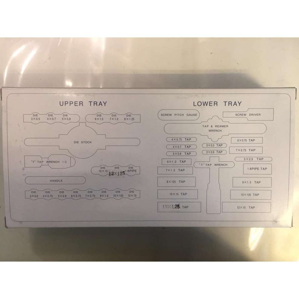 【台北益昌】日本 SKC 850R 40件組 螺絲攻牙組+丸駒組合 M3~M12 公制牙+1/8管牙 汽車 JTC指定-細節圖4