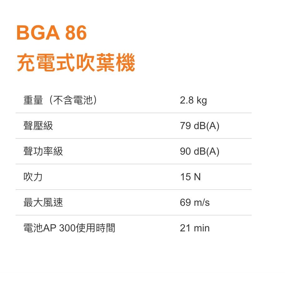 【台北益昌】 德國 STIHL BGA86 36V 鋰電充電式 吹葉機 BGA 86 吹風機 鼓風機 掃葉機 落葉機-細節圖2