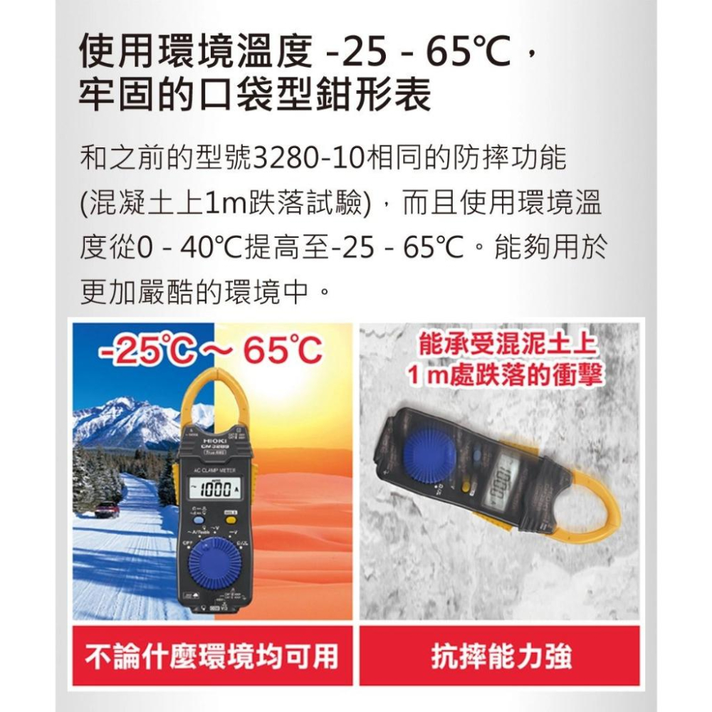 【台北益昌】全新 公司貨 HIOKI 超薄型數位鉤錶 CM3289 AC鉗形表 電流勾表 鉤表 鈎表 電錶-細節圖7