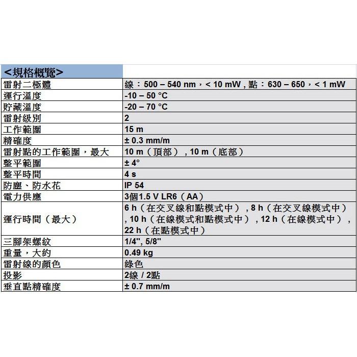 【台北益昌】綠光 雷射墨線 2點雷射 2用機 BOSCH GCL 2-15G 點線雙效雷射儀 墨線儀-細節圖3