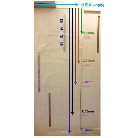 【台北益昌】玉將 養生膠帶 防塵膠帶 防塵 噴漆 打掃 登革熱防護 1100mm×25Y(碼) <另有其他尺寸>-細節圖3