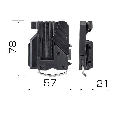 台北益昌 日本 TAJIMA 田島 快拆式 工具用安全扣(安全吊帶用) SF-THLD-細節圖3