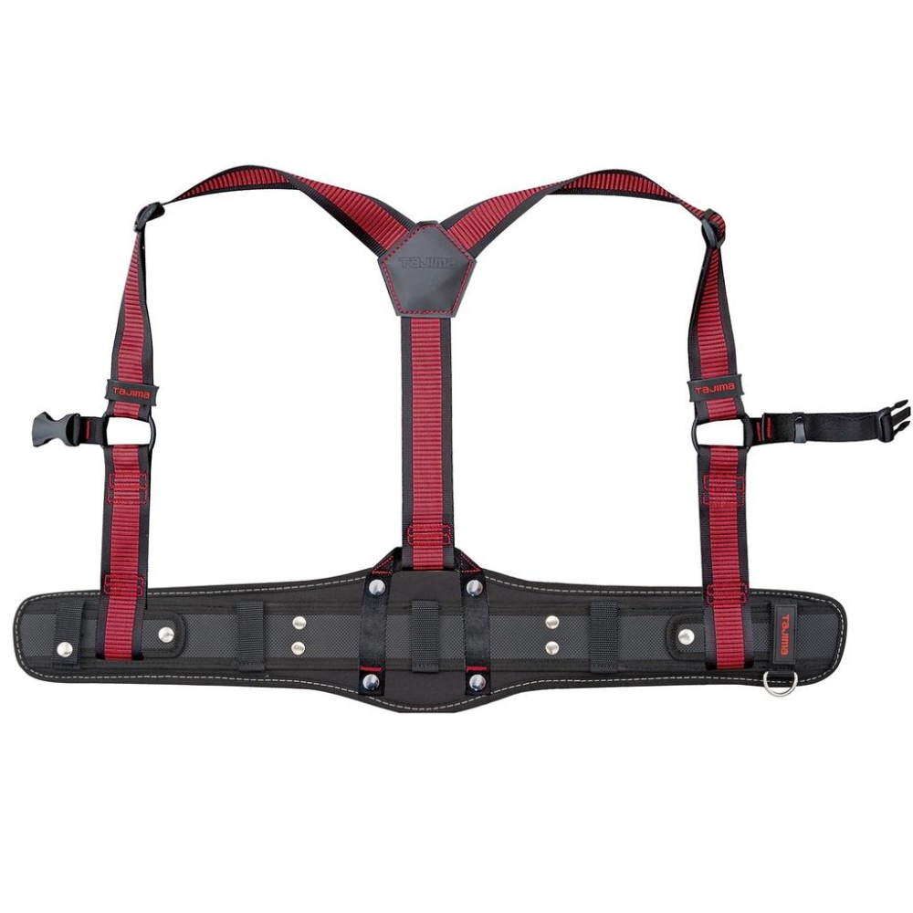 【台北益昌】 日本 TAJIMA 田島 背負式 工作吊帶 + 超立體護腰帶 M號/L號 可另加購 田島 工作腰帶-細節圖5