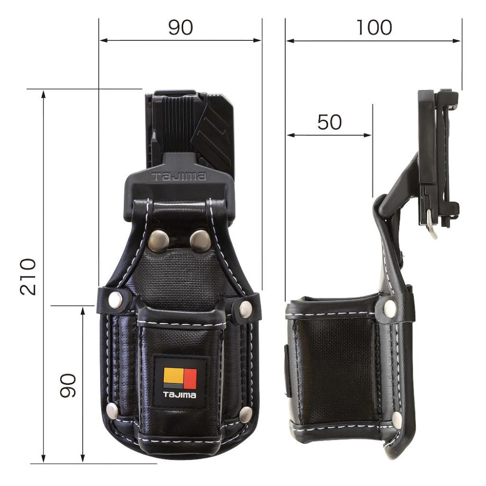 【台北益昌】日本 TAJIMA 田島 快扣式工具套袋 H 槌套 槌袋 SFKSN-P1H-細節圖4
