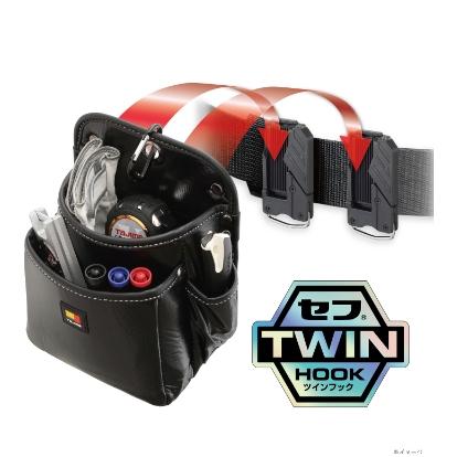 台北益昌 田島 TAJIMA 雙快扣式腰袋 CROCO SFKBG-2S2H SFKBG-2M2H SFKBG-3L2H-細節圖7