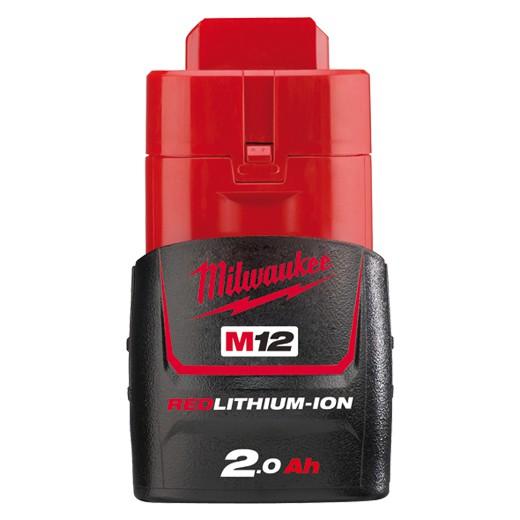 【台北益昌】美沃奇 米沃奇 Milwaukee 12V 鋰電池 2.0AH M12B2 原廠公司貨-細節圖3