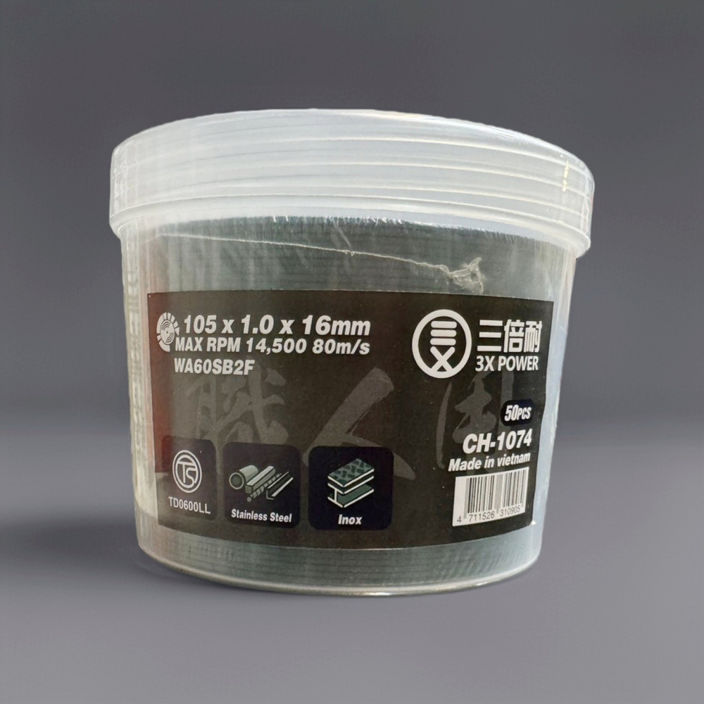 【台北益昌】TS認證  三倍耐 美德寶 金屬 切片 切斷 砂輪片 4＂ 105×1.0×16mm 雙網 安全  職人用-細節圖2
