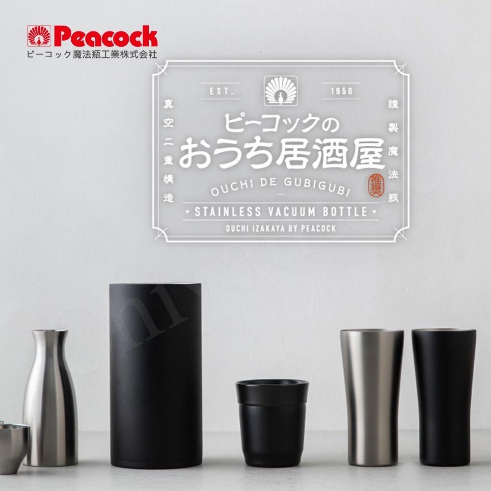 【日本孔雀Peacock】不鏽鋼真空斷熱 保冰桶 酒器 兼容多種酒瓶型 保冷保溫-磨砂黑-細節圖5