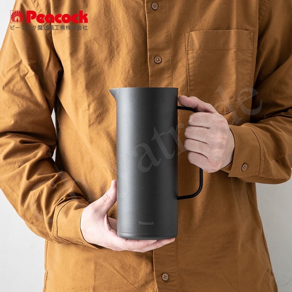 【日本孔雀Peacock】Living Pot 時尚保溫壺 不鏽鋼水壺 桌上壺 1.0L-亮紅色/霧黑色/雪山白-細節圖8