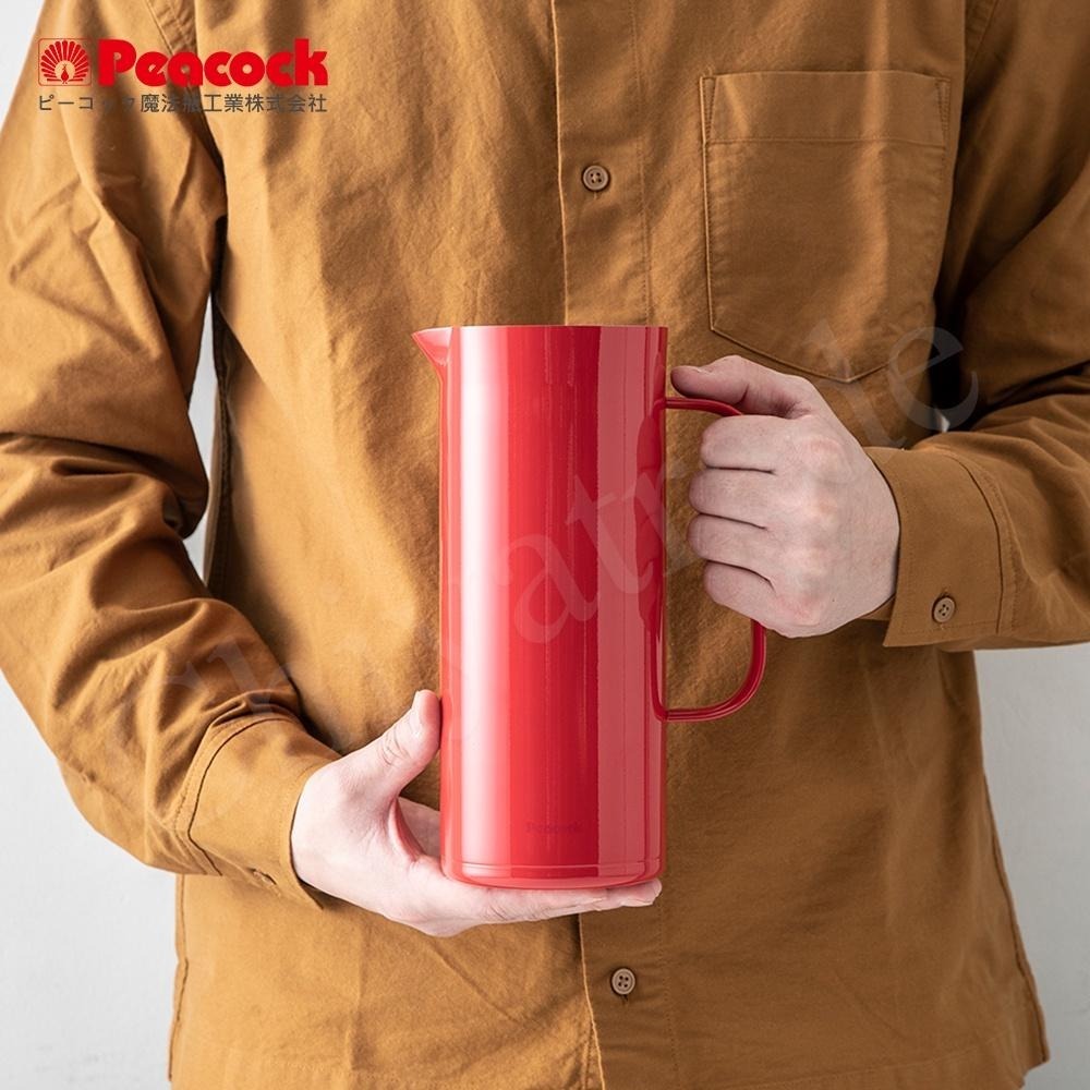 【日本孔雀Peacock】Living Pot 時尚保溫壺 不鏽鋼水壺 桌上壺 1.0L-亮紅色/霧黑色/雪山白-細節圖9